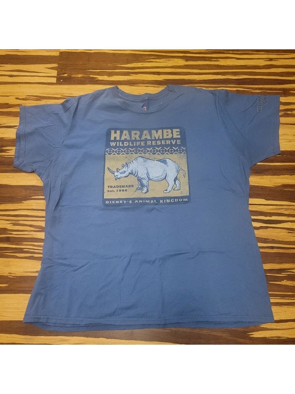Hanes Blue Harambe Wildlife Reserve T-Shirt Size 2XL